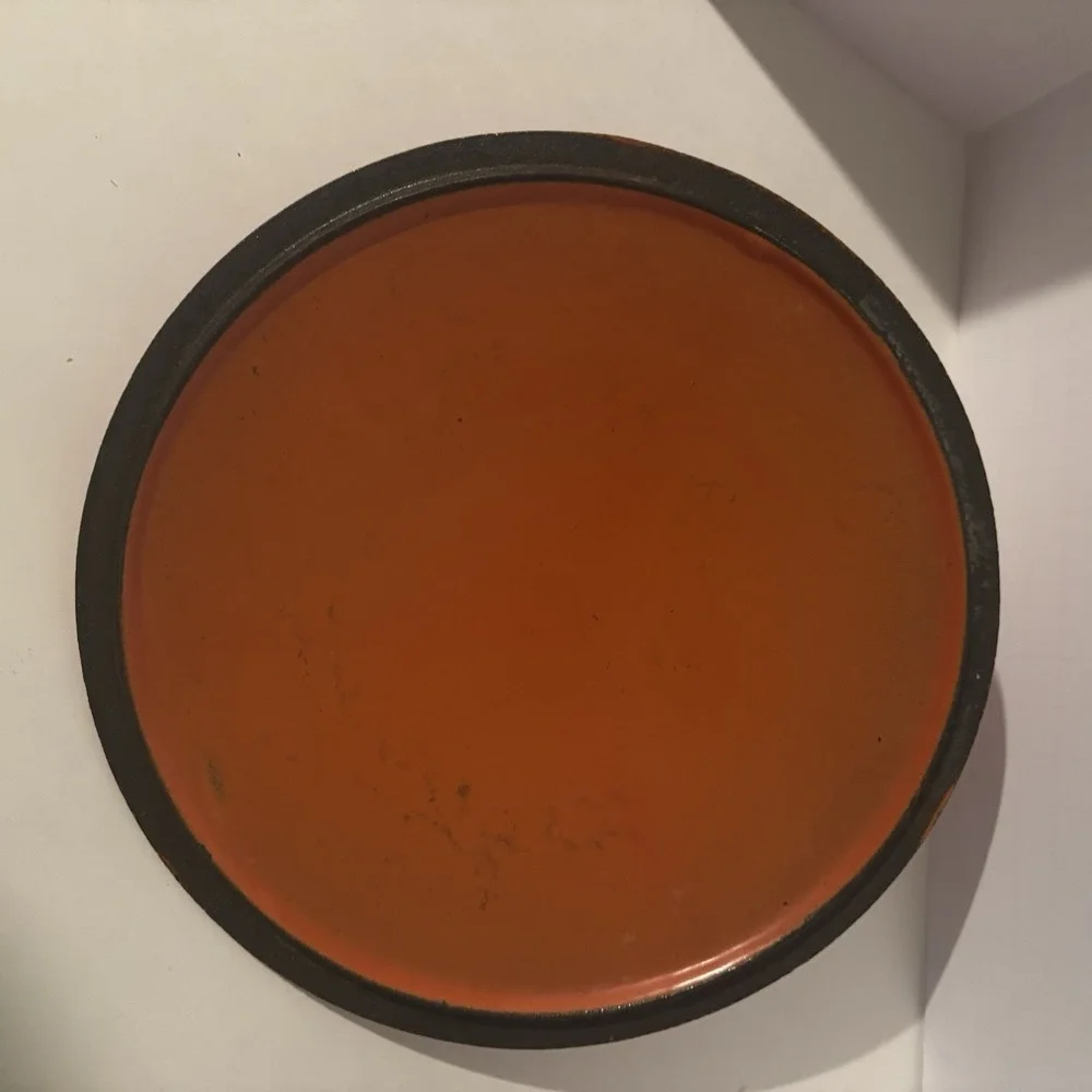 Vintage Cousances Le Creuset 8 Inch Dutch Oven Flame Orange